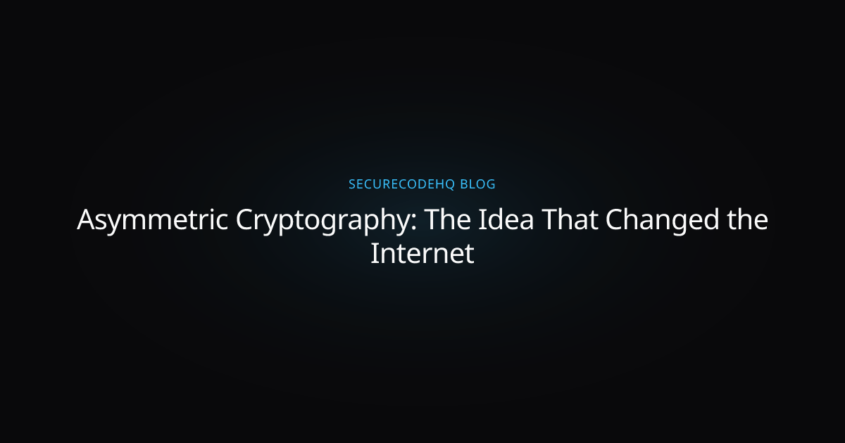 Asymmetric Cryptography: The Idea That Changed the Internet